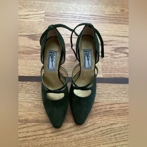 Vintage Green Suede  Harris Prestige Heels